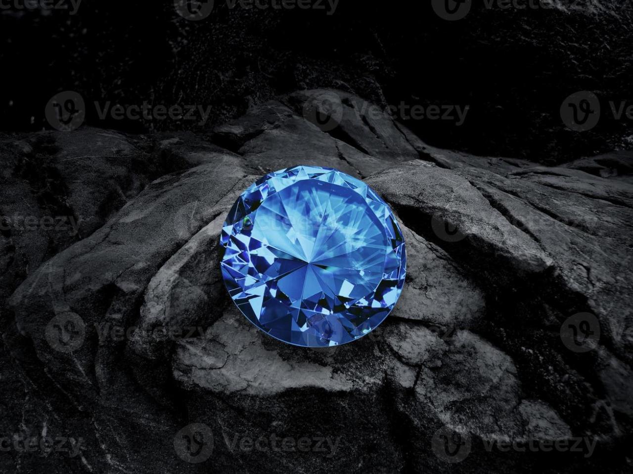 blue diamond on black 5244818 Stock Photo at Vecteezy