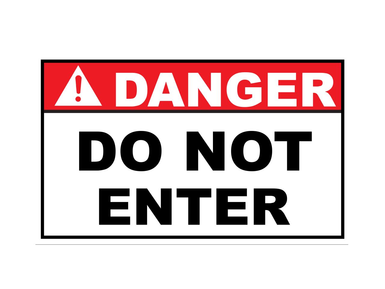Do Not Enter Signs - 15 Free Printable Signs | Printabulls Do Not Enter Signs - 15 Free Printable Signs | Printabulls
