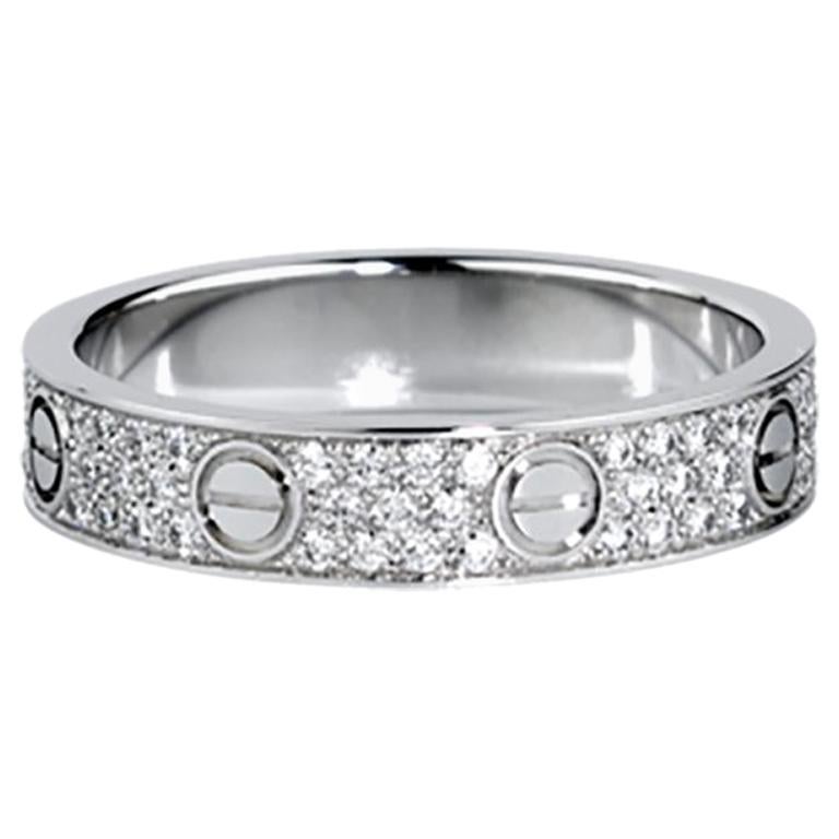 Cartier love ring with diamond